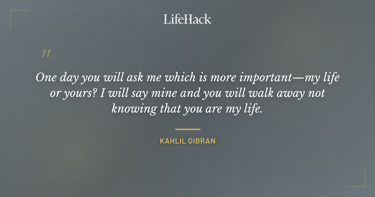 Quote by Kahlil Gibran