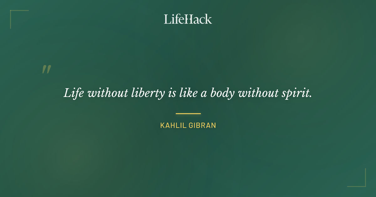 Quote by Kahlil Gibran