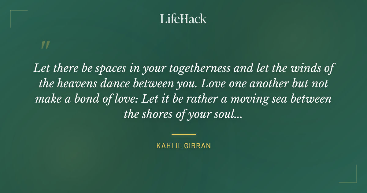 Quote by Kahlil Gibran