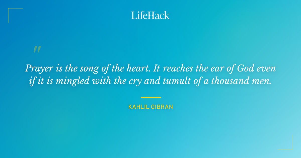 Quote by Kahlil Gibran