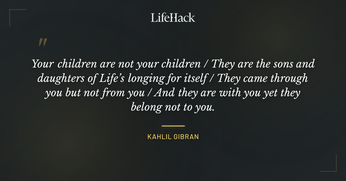 Quote by Kahlil Gibran