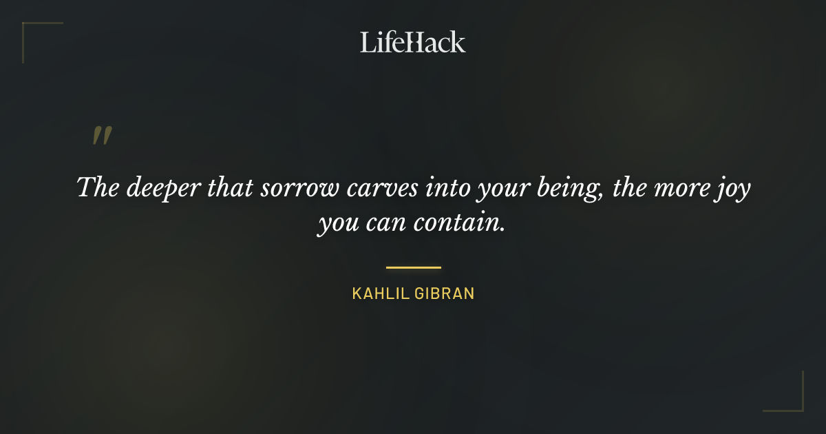 Quote by Kahlil Gibran