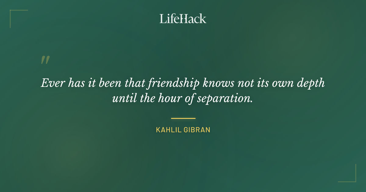 Quote by Kahlil Gibran