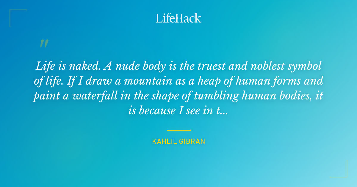 Quote by Kahlil Gibran