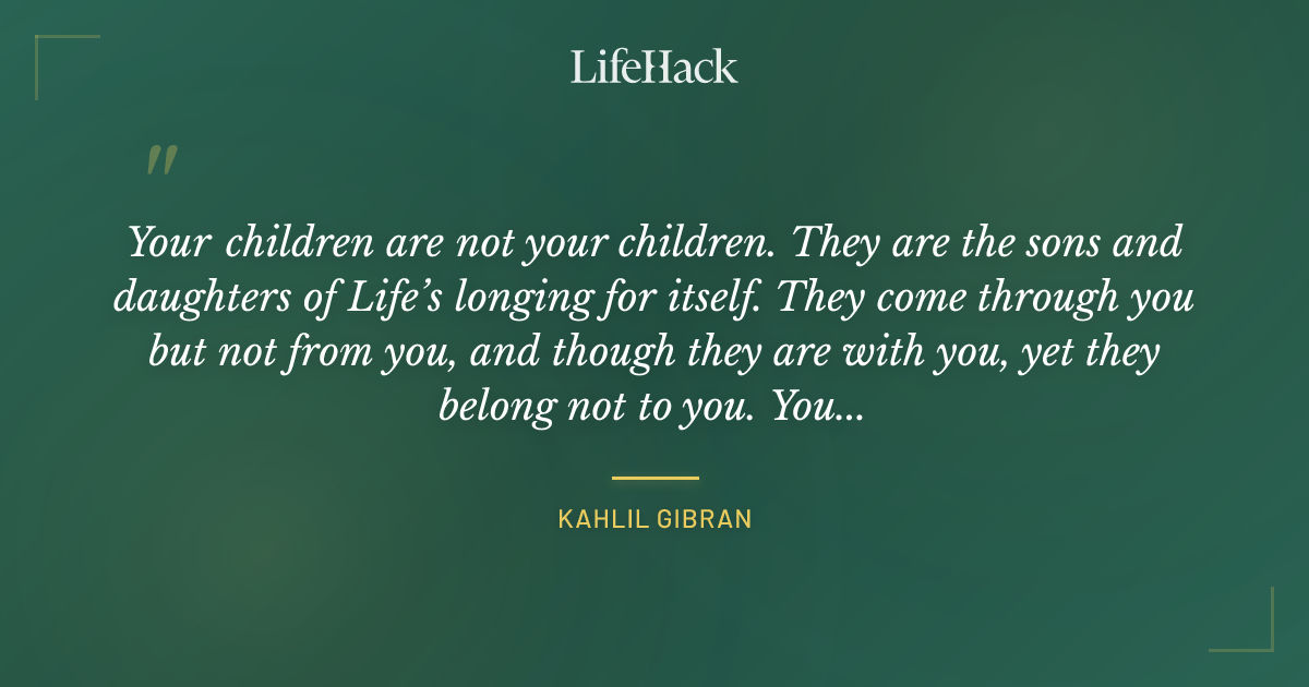 Quote by Kahlil Gibran