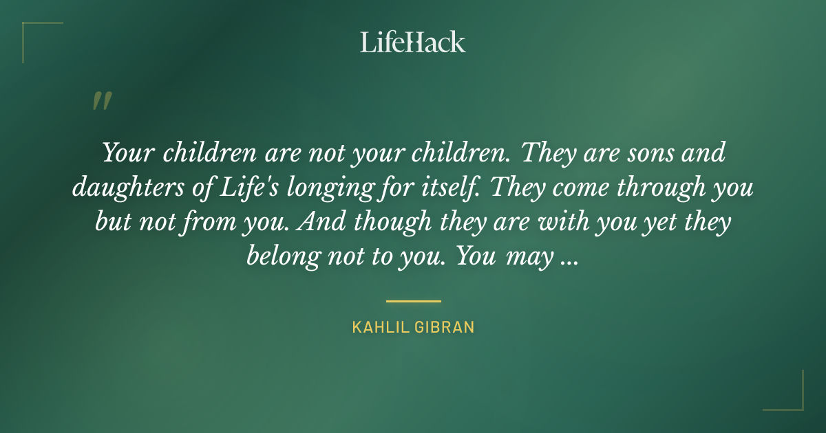Quote by Kahlil Gibran