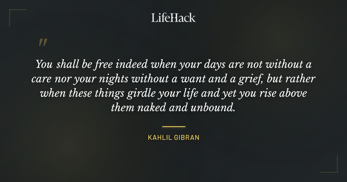 Quote by Kahlil Gibran