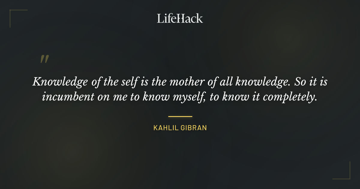 Quote by Kahlil Gibran