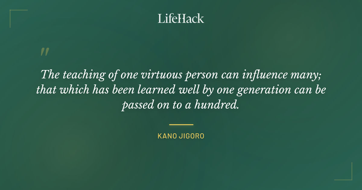 Quote by Kano Jigoro