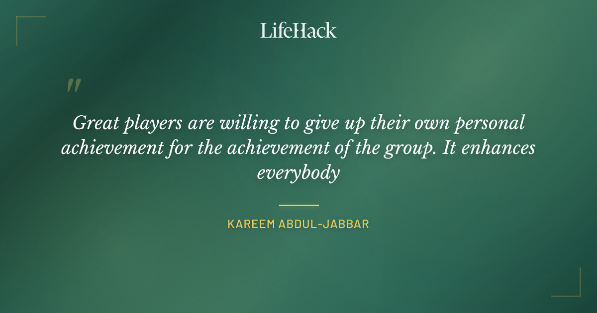 Quote by Kareem Abdul-Jabbar
