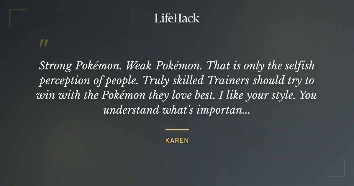 Quote by Karen