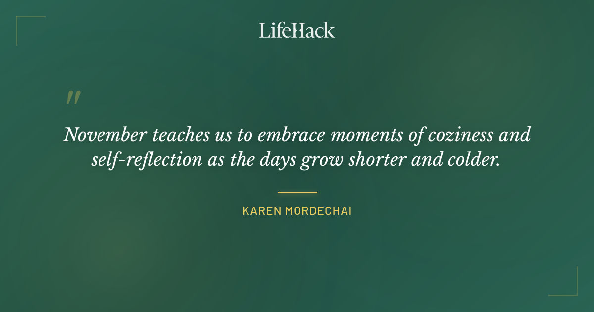 Quote by Karen Mordechai