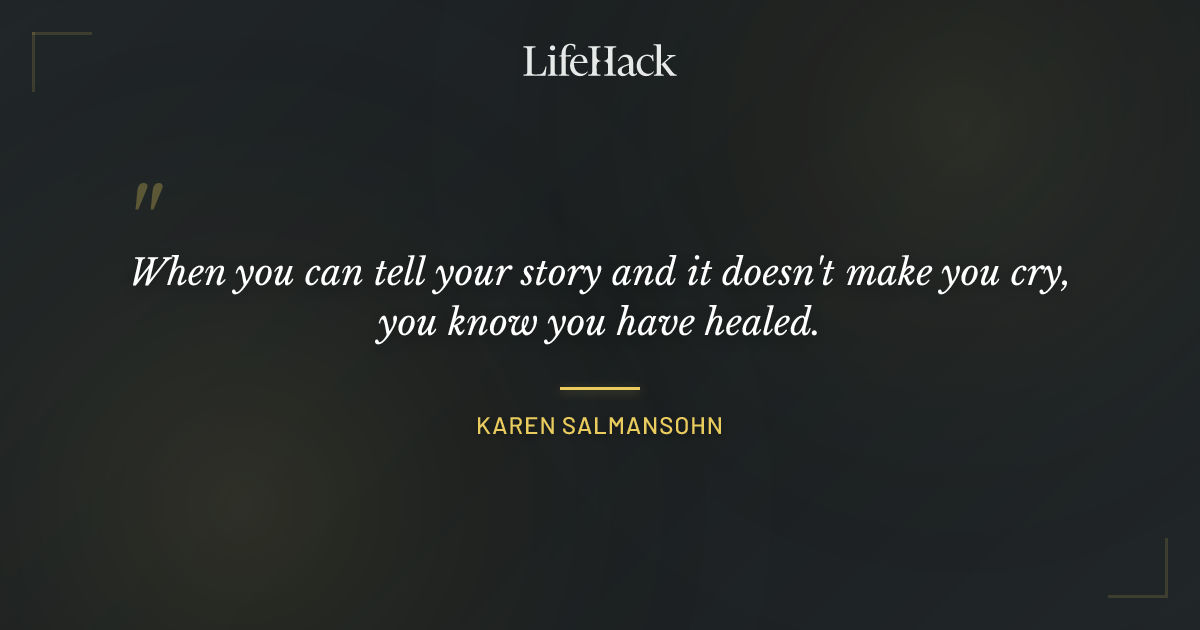 Quote by Karen Salmansohn