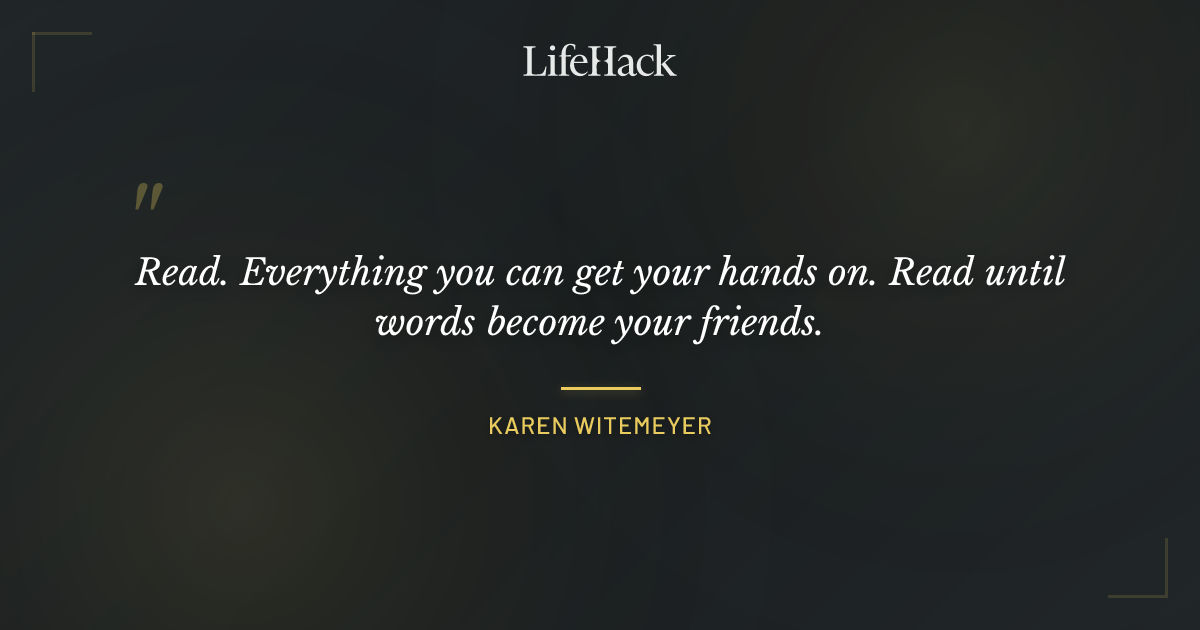 Quote by Karen Witemeyer
