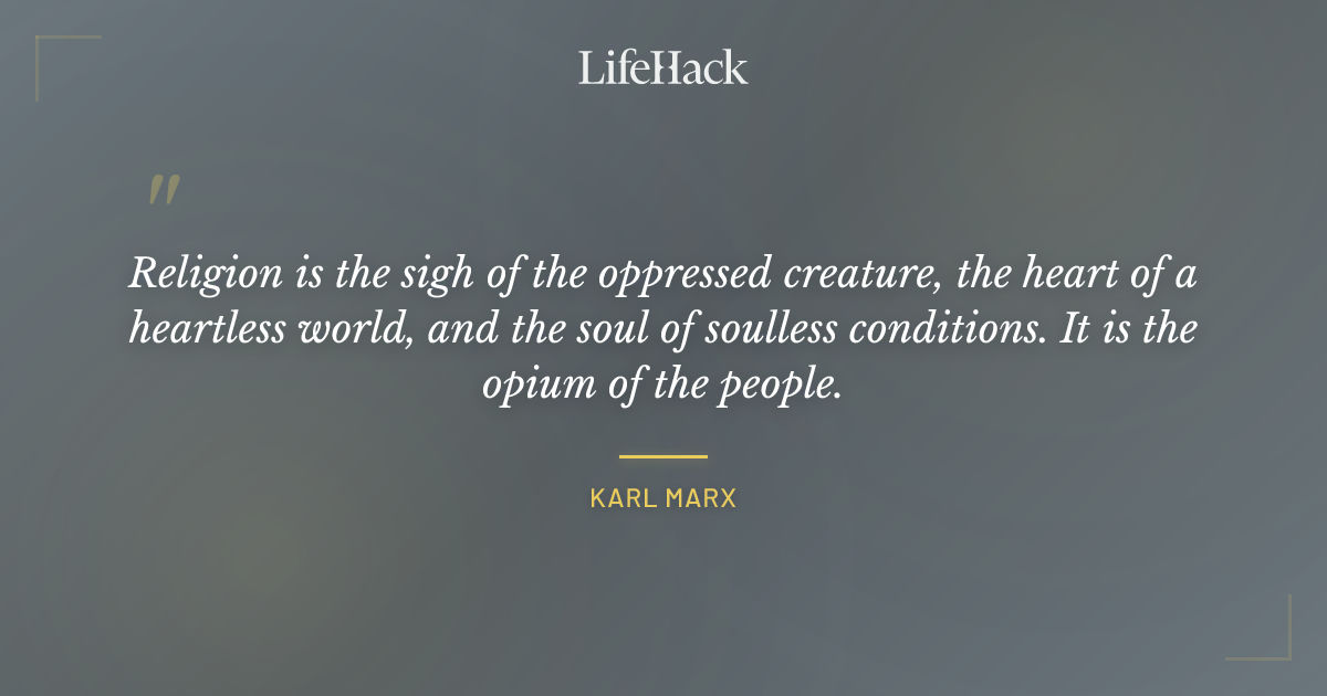 Quote by Karl Marx