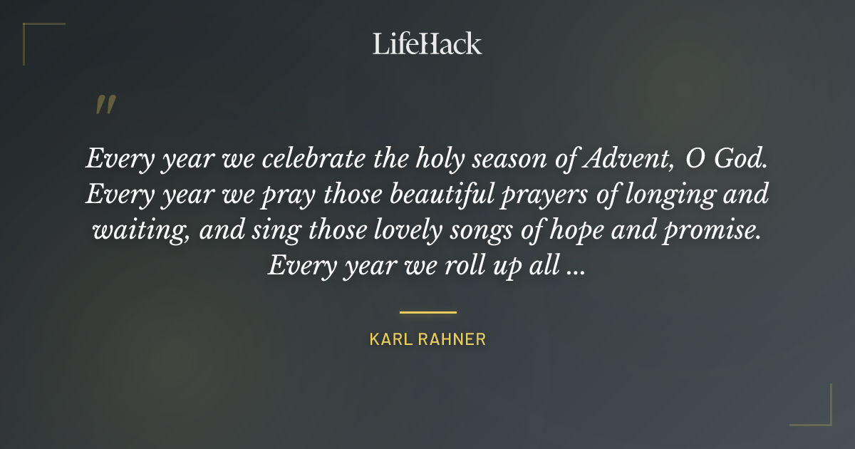 Quote by Karl Rahner