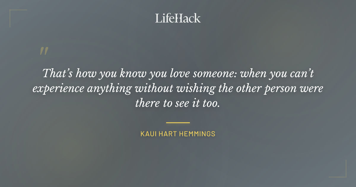 Quote by Kaui Hart Hemmings