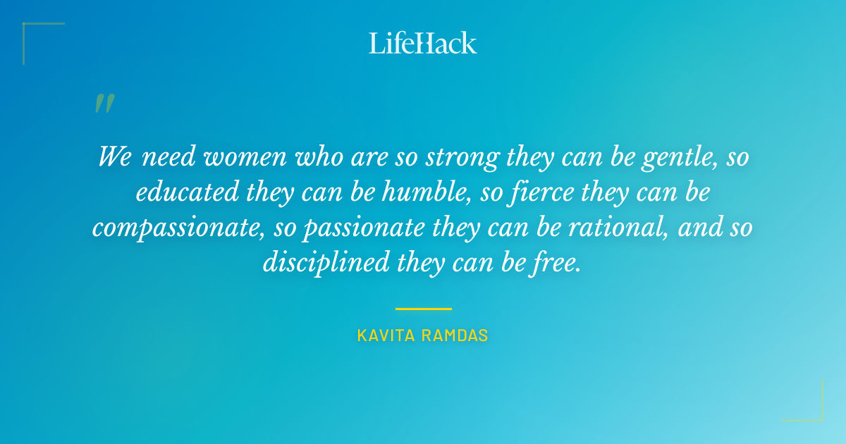Quote by Kavita Ramdas
