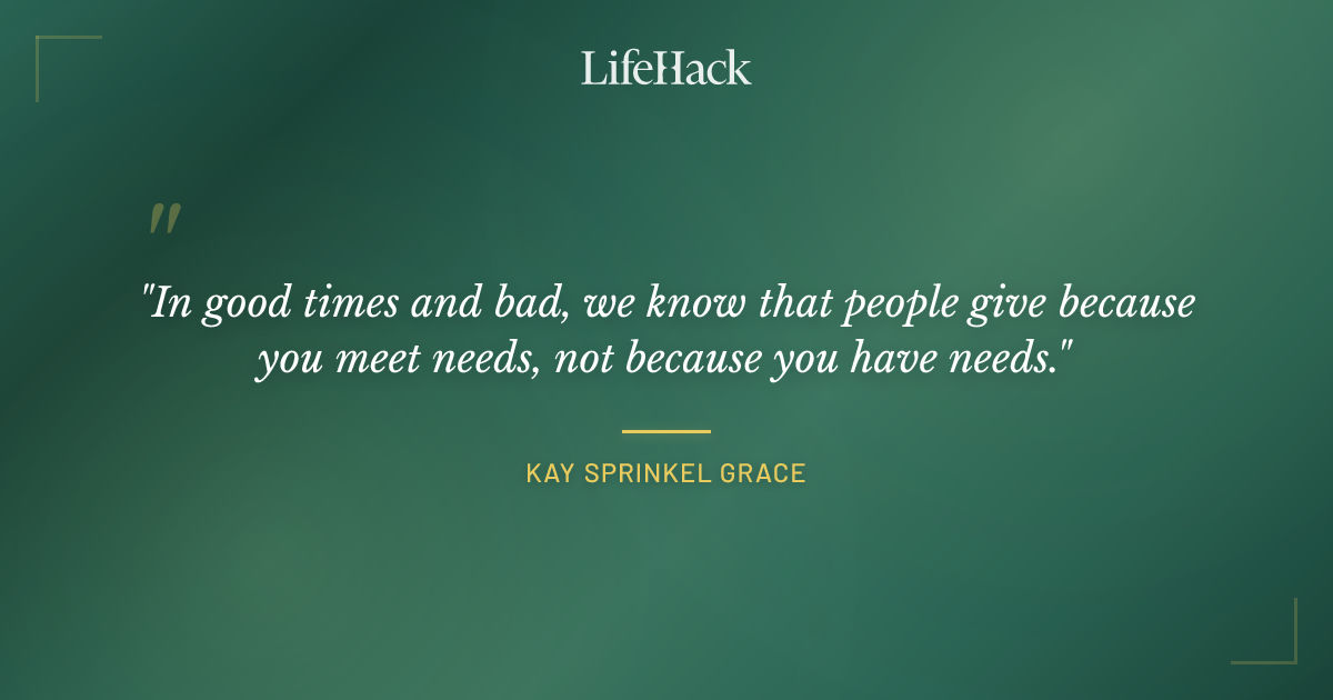Quote by Kay Sprinkel Grace
