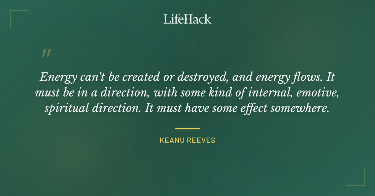 Quote by Keanu Reeves