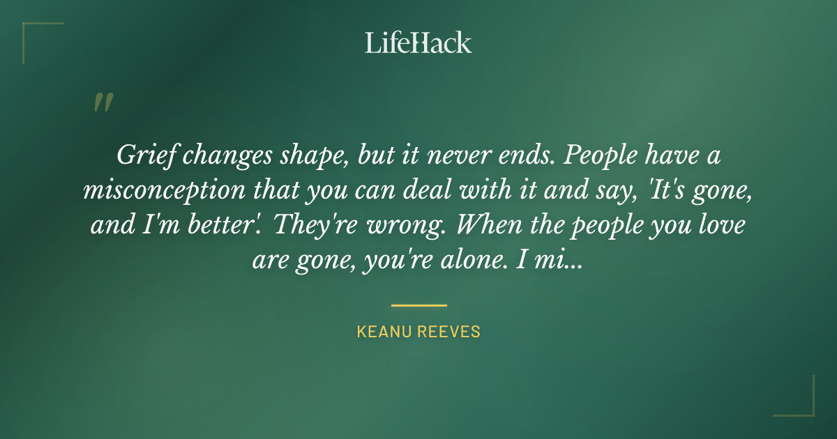 Quote by Keanu Reeves