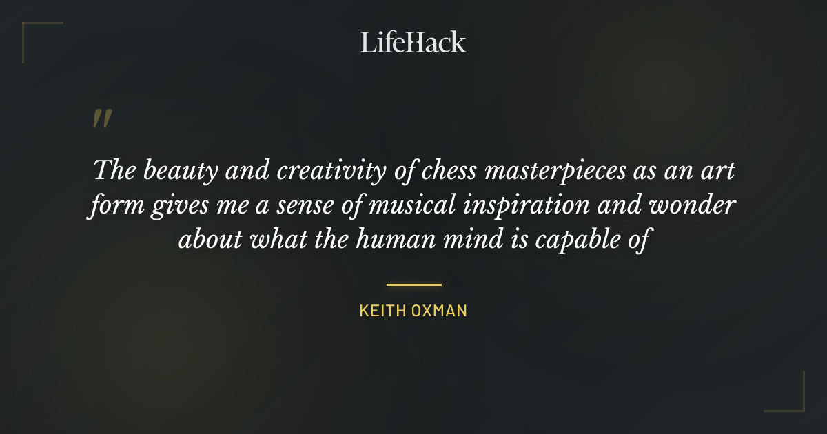 Quote by Keith Oxman