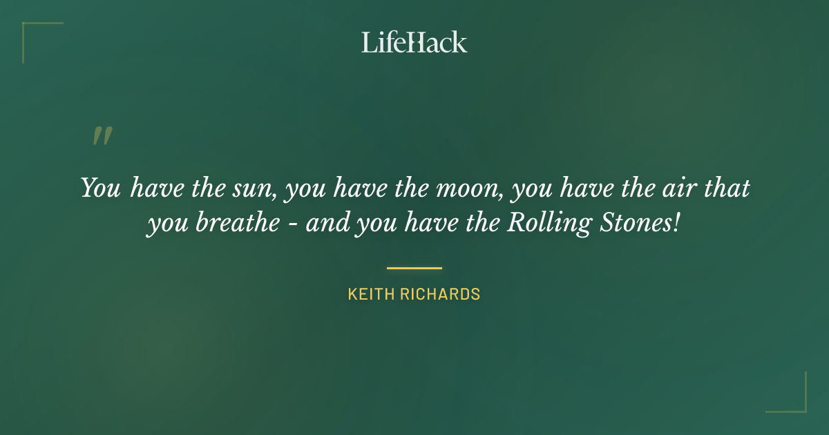 Quote by Keith Richards