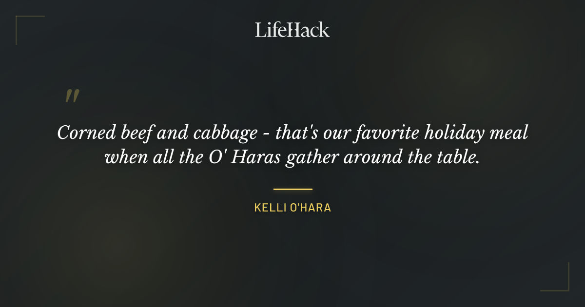 Quote by Kelli O'Hara