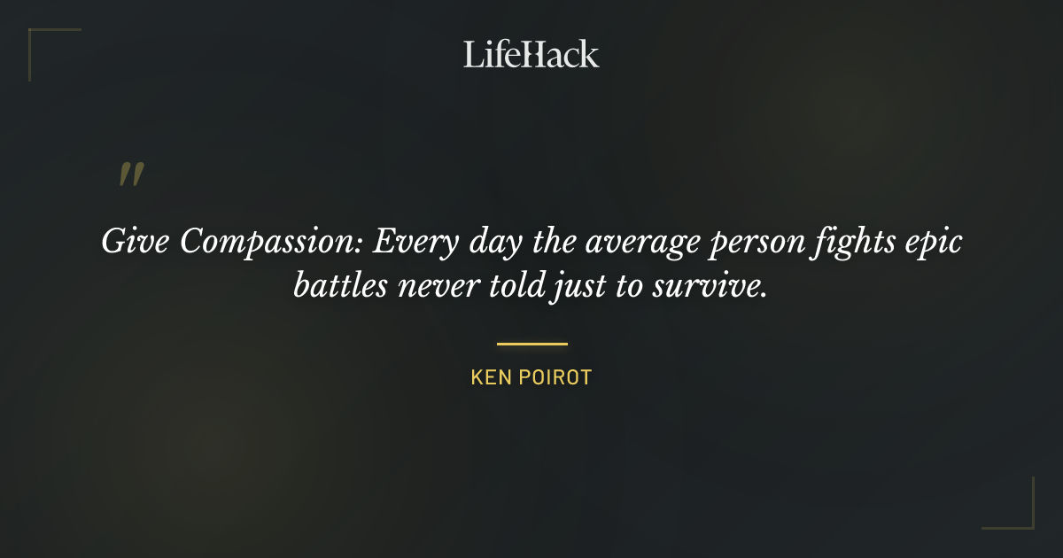 Quote by Ken Poirot