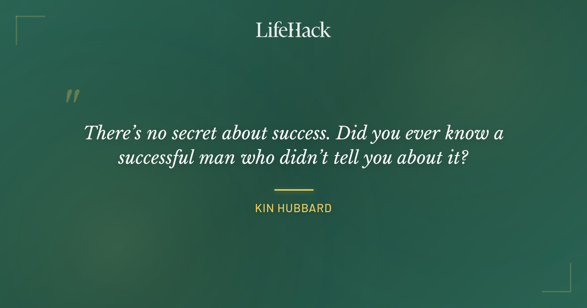 Quote by Kin Hubbard