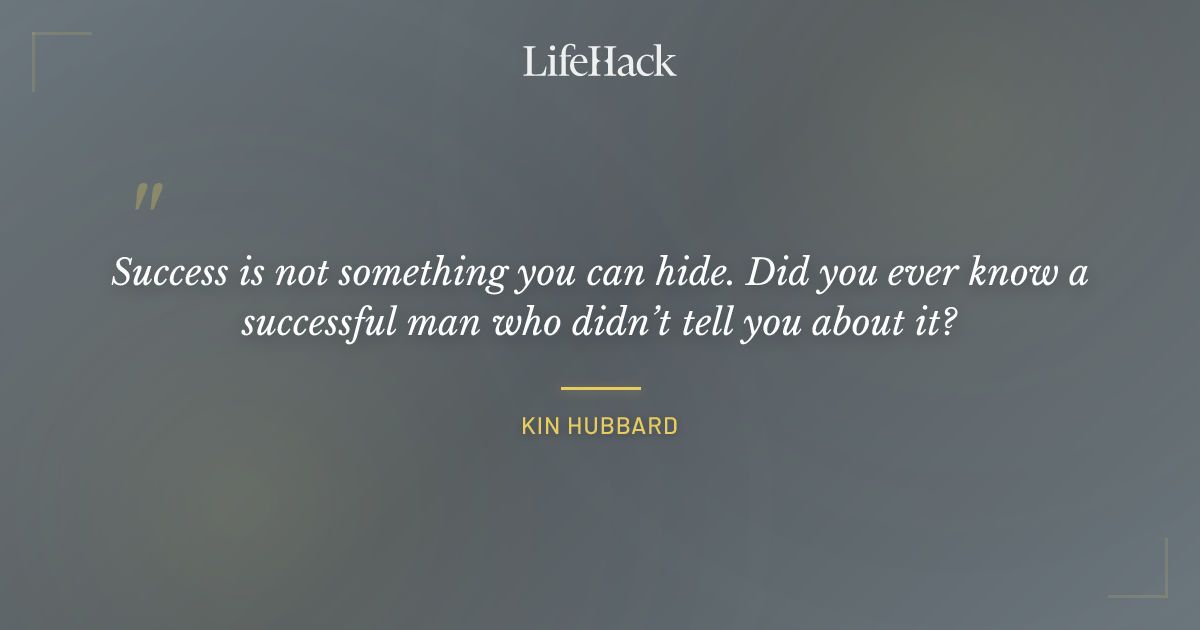 Quote by Kin Hubbard