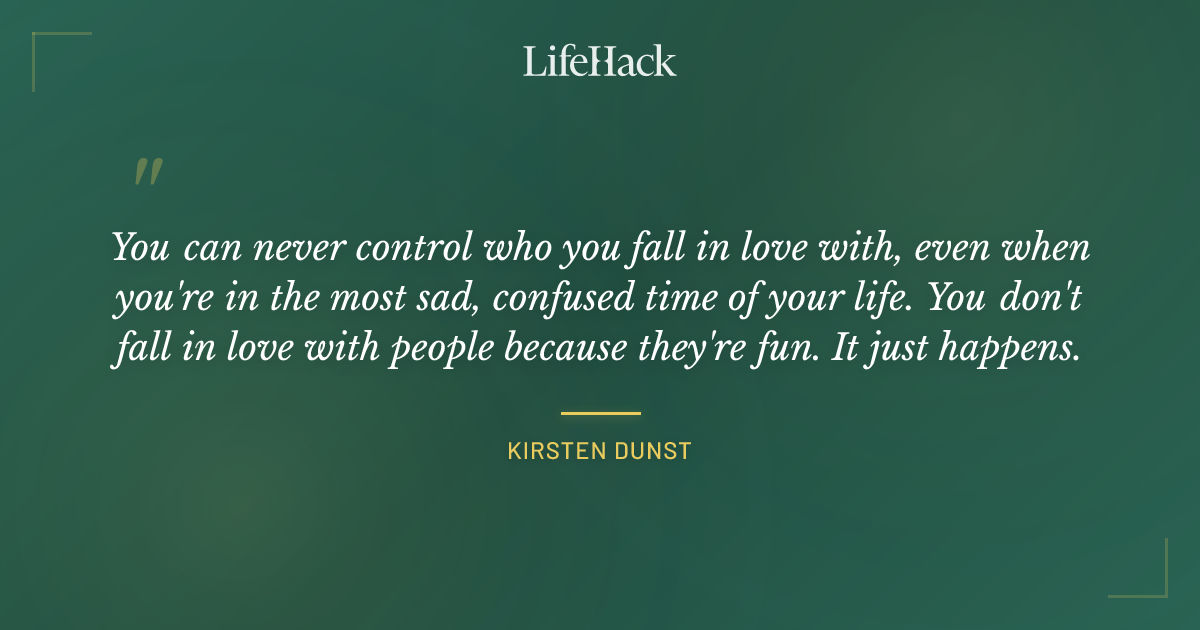 Quote by Kirsten Dunst
