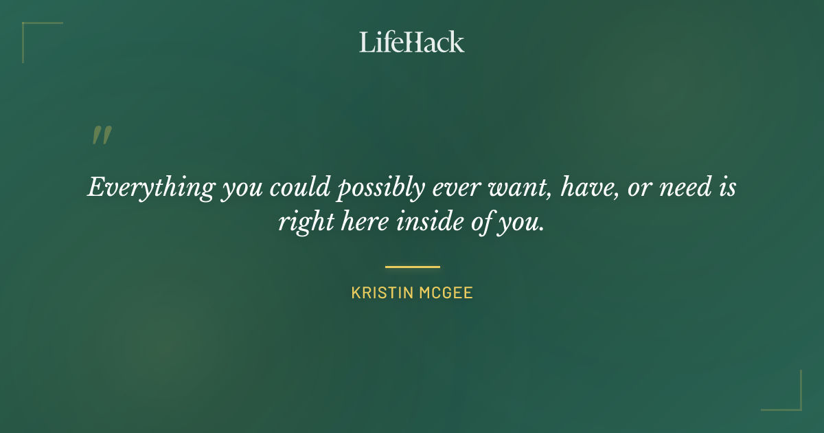 Quote by Kristin McGee