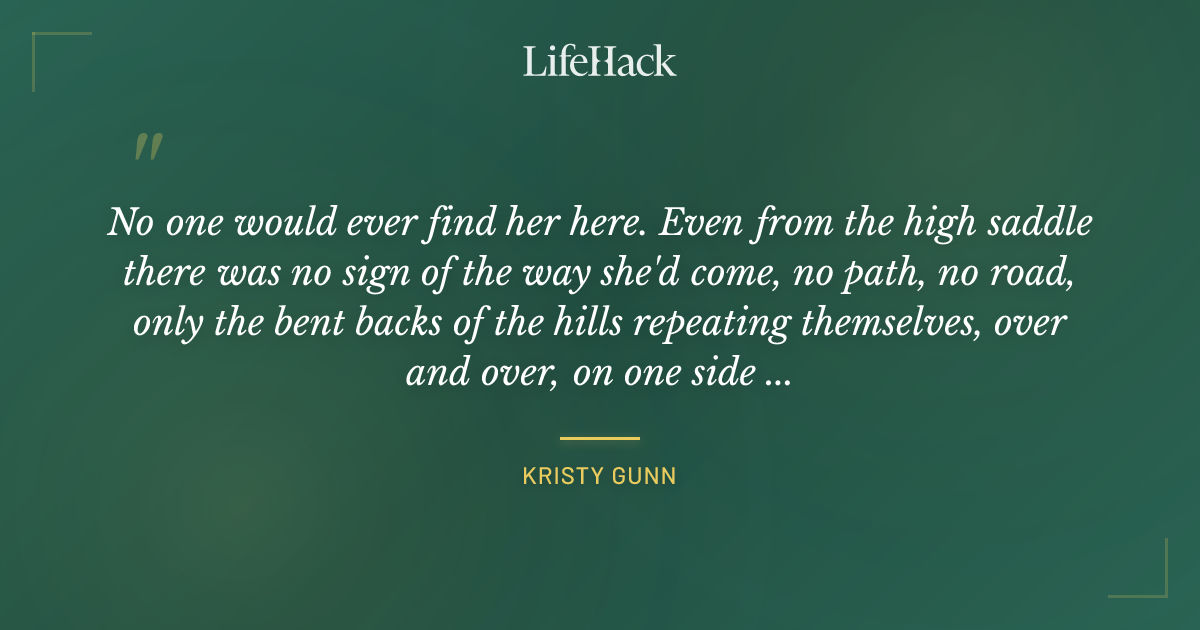 Quote by Kristy Gunn