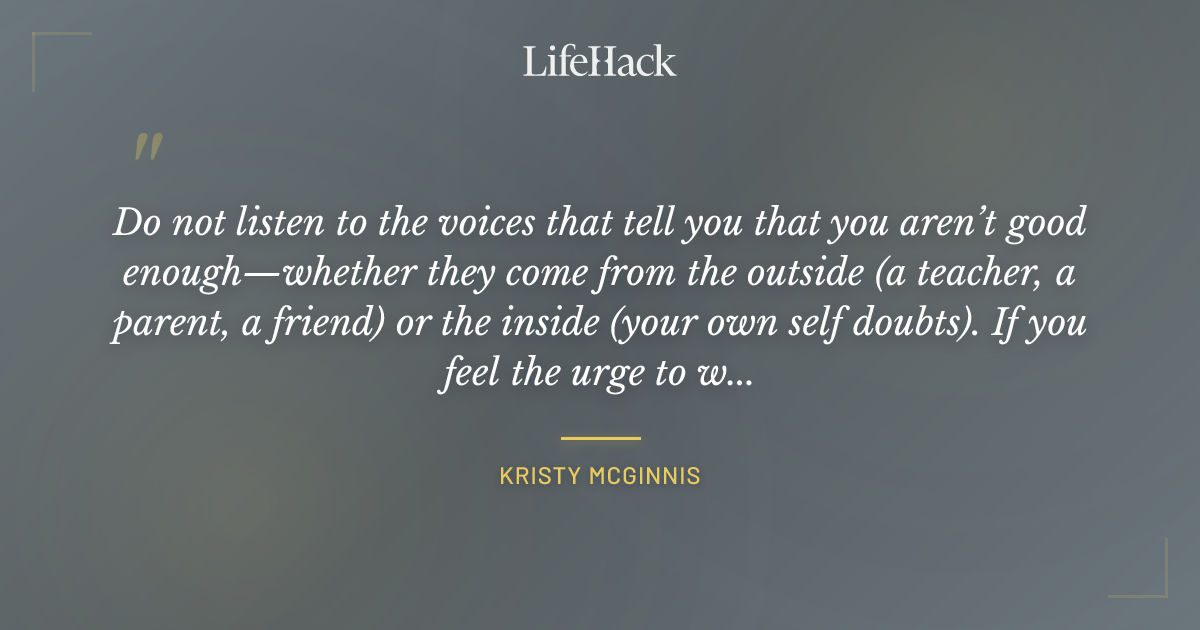 Quote by Kristy McGinnis