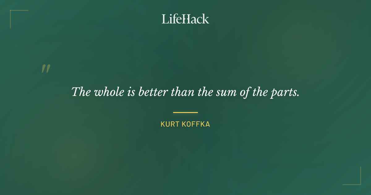 Quote by Kurt Koffka