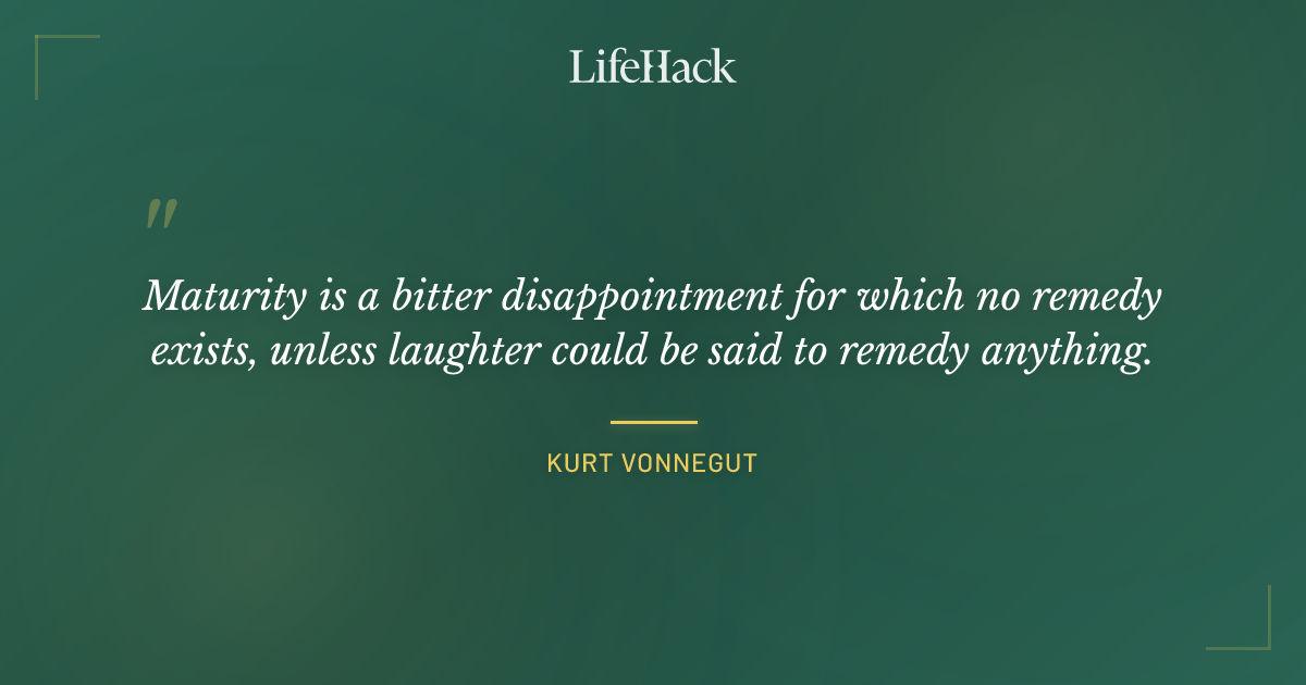 Quote by Kurt Vonnegut