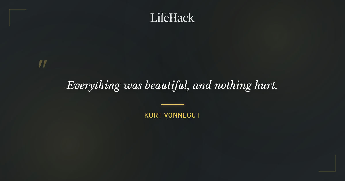 Quote by Kurt Vonnegut