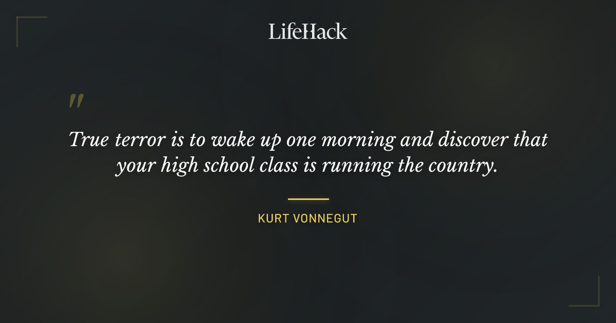 Quote by Kurt Vonnegut