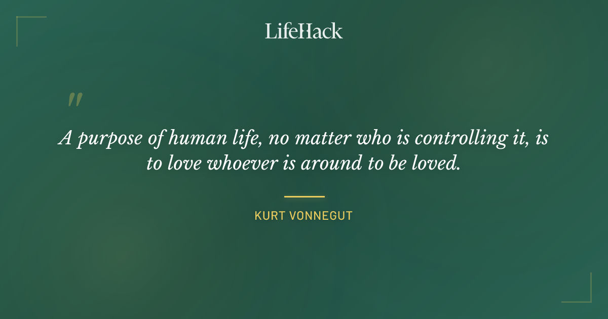 Quote by Kurt Vonnegut