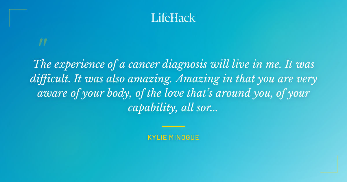 Quote by Kylie Minogue