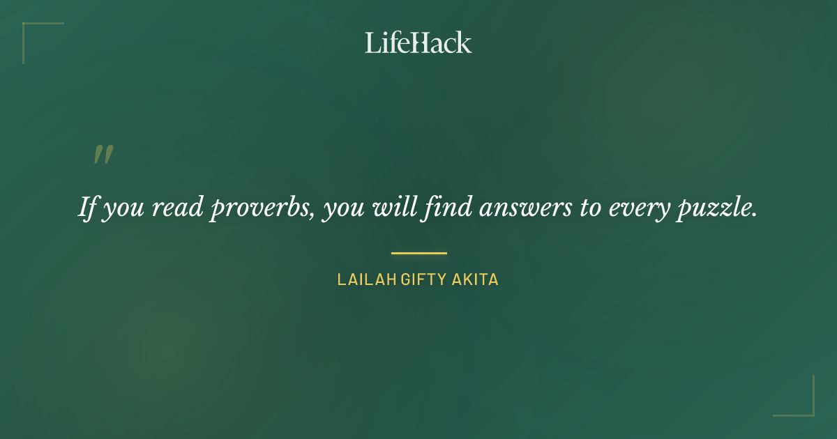 Quote by Lailah Gifty Akita