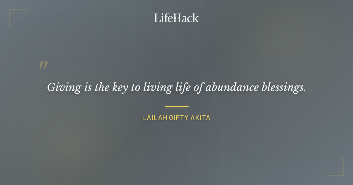 Quote by Lailah Gifty Akita