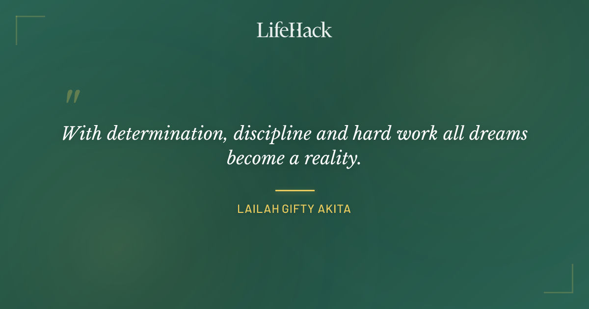 Quote by Lailah Gifty Akita