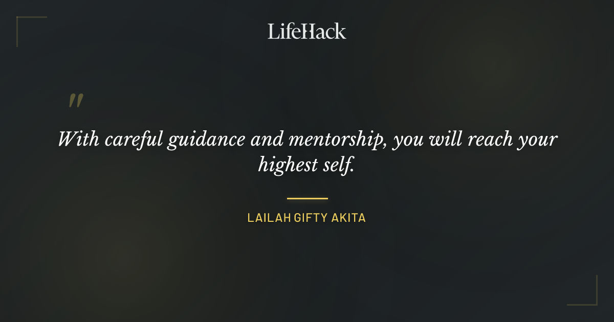 Quote by Lailah Gifty Akita
