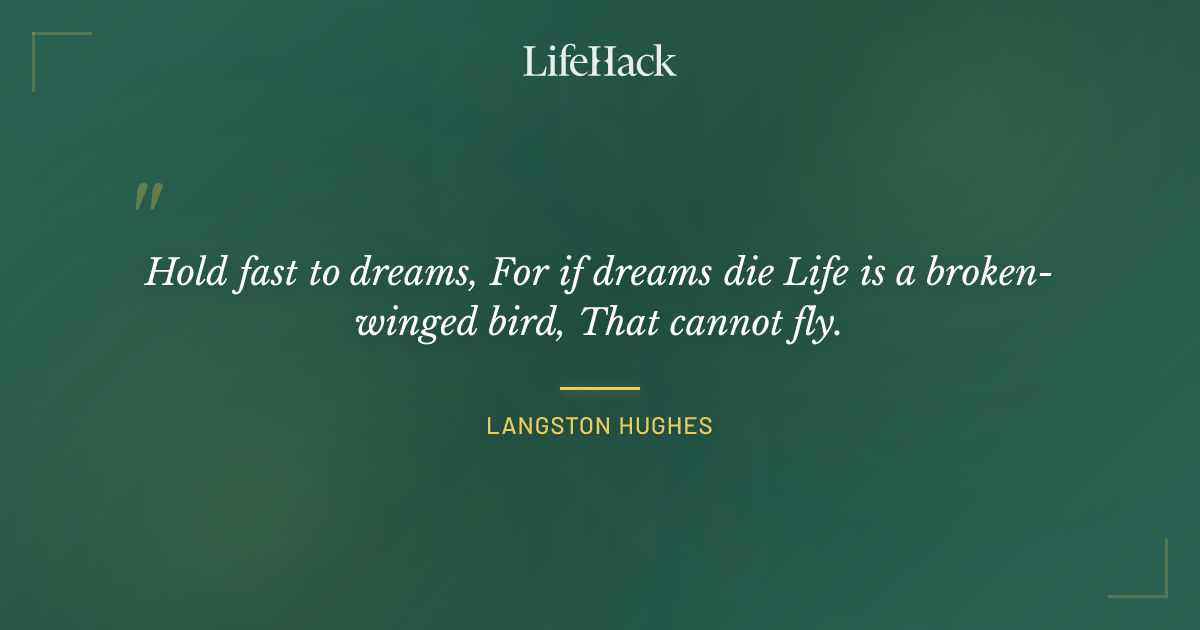 Quote by Langston Hughes