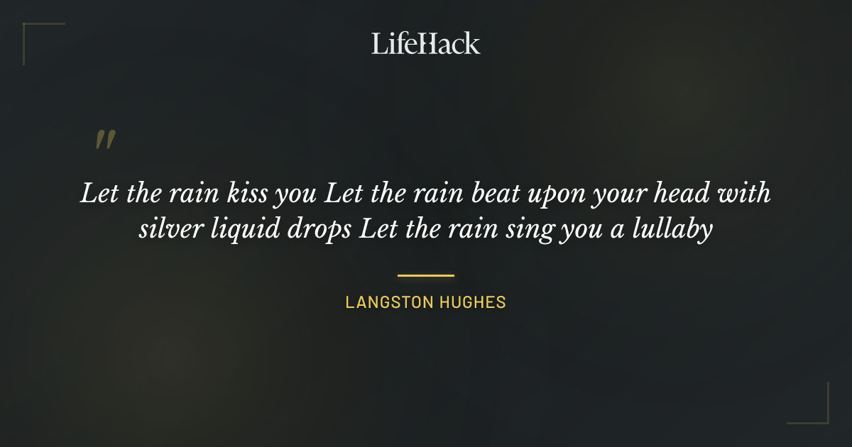 Quote by Langston Hughes