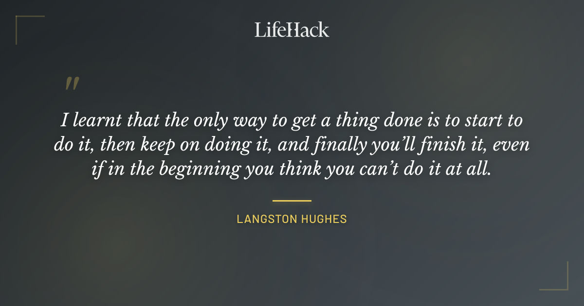 Quote by Langston Hughes