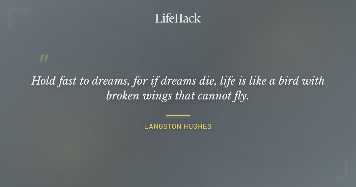 Quote by Langston Hughes