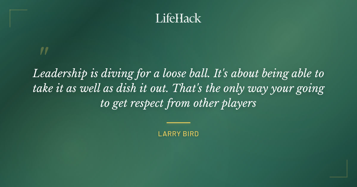 Quote by Larry Bird